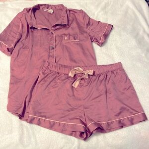 Two Piece Satin Pajama